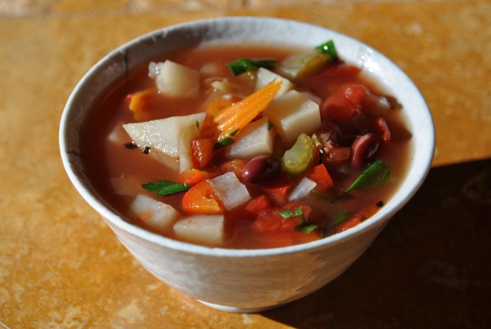 Vegetable Kidney Bean Soup | New Paradigm Health Cookery | Information